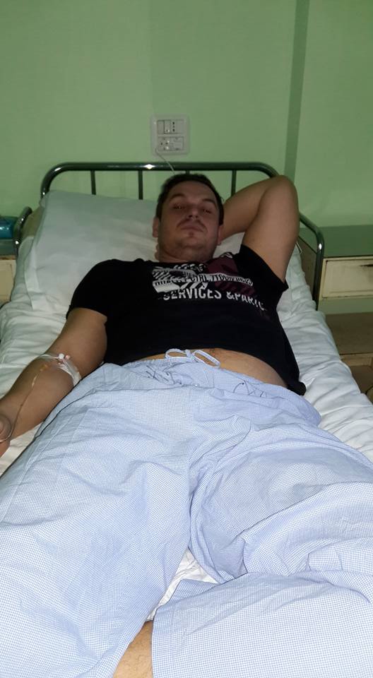 Tanarul a stat cateva zile internat in spital