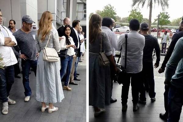 Iulia si Salman Kahn au fost recunoscuţi de un fan al indianului.