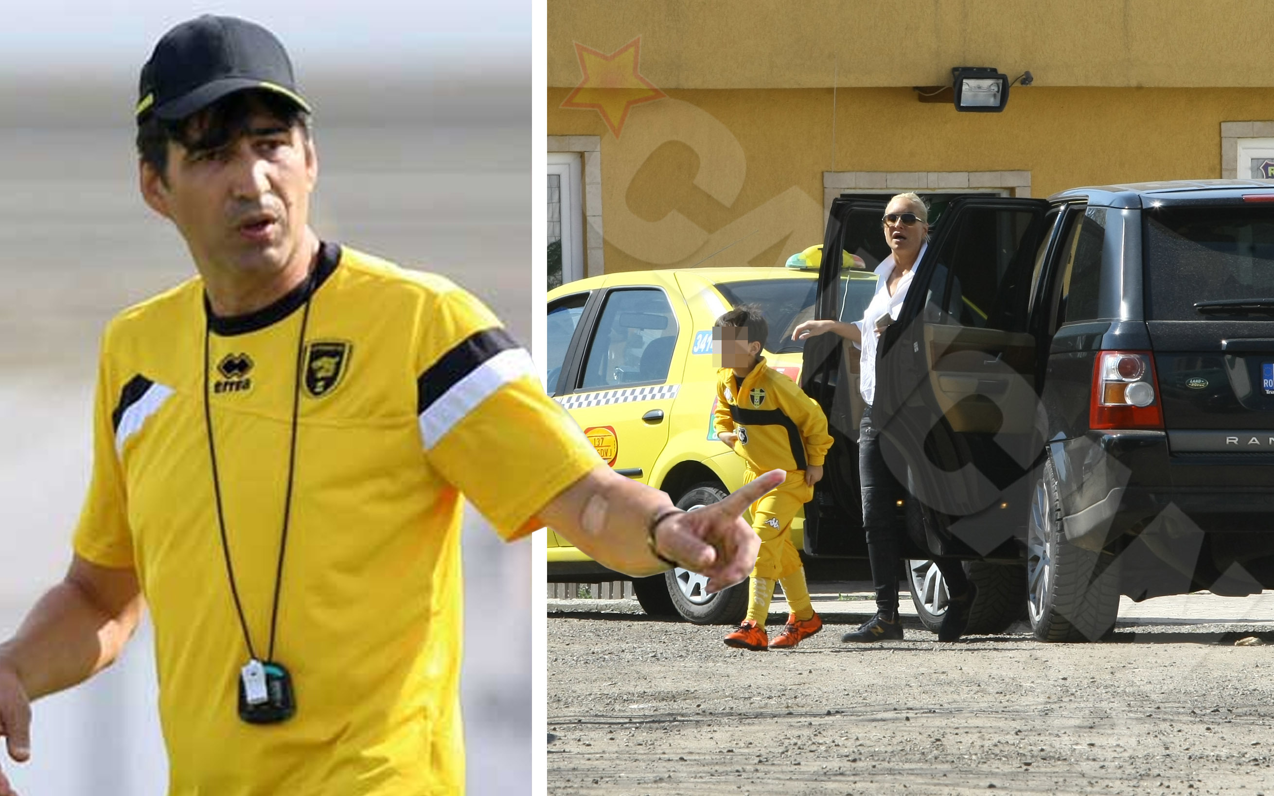 Echipamentul purtat de micuţul Edan seamănă izbitor de mult cu cel purtat de tatăl său.