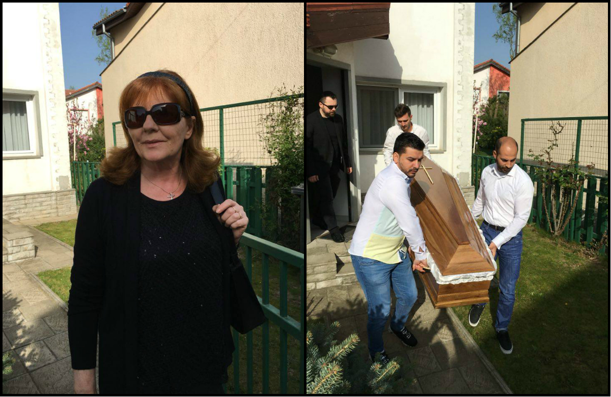 Familia coregrafului a fost sfâşiată de durere când sicriul lui Cornel Patrichi a fost scos din casă