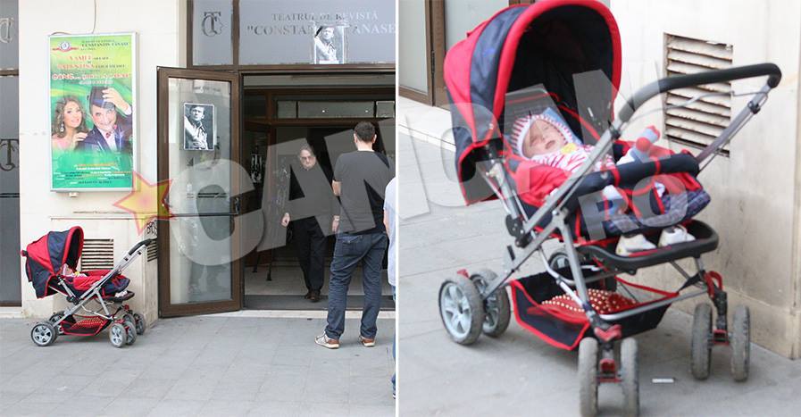 Ioana Tufaru şi-a lăsat bebeluşul afară nesupravegheat, iar ea a intrat în incinta teatrului.