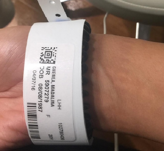 Mădălina Ghenea, la spital