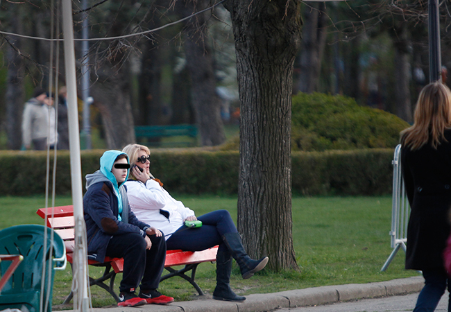 Iuliana Marciuc a ieşit cu fiul ei în parc