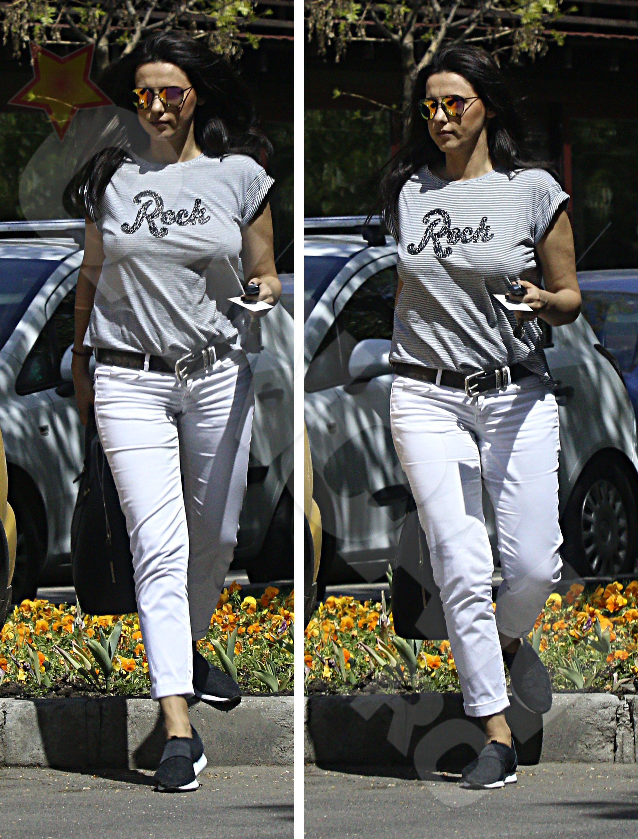 Pentru Lavinia Pârva temperaturile ridicate au fost un bun pretext de a-şi „uita“ sutienul acasă