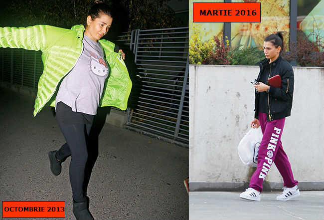 Elena a tras mult la sală să dea jos kilogramele acumulate în timpul sarcinii şi se vede. Acum are cel puţin 20 de kilograme în minus.