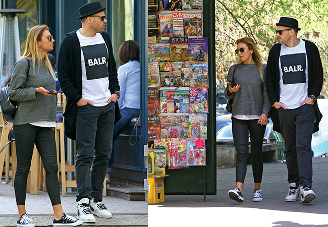 Roxana Ionescu şi iubitul ei au ieşit la plimbare.