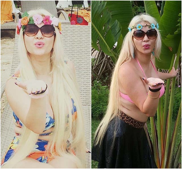 Adevăratei Gina îi place să pozeze seducător, la fel cum o face probabil atunci când se ocupă de afacerile sale.