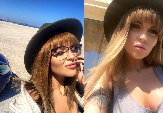 Oana Radu şi-a făcut breton.