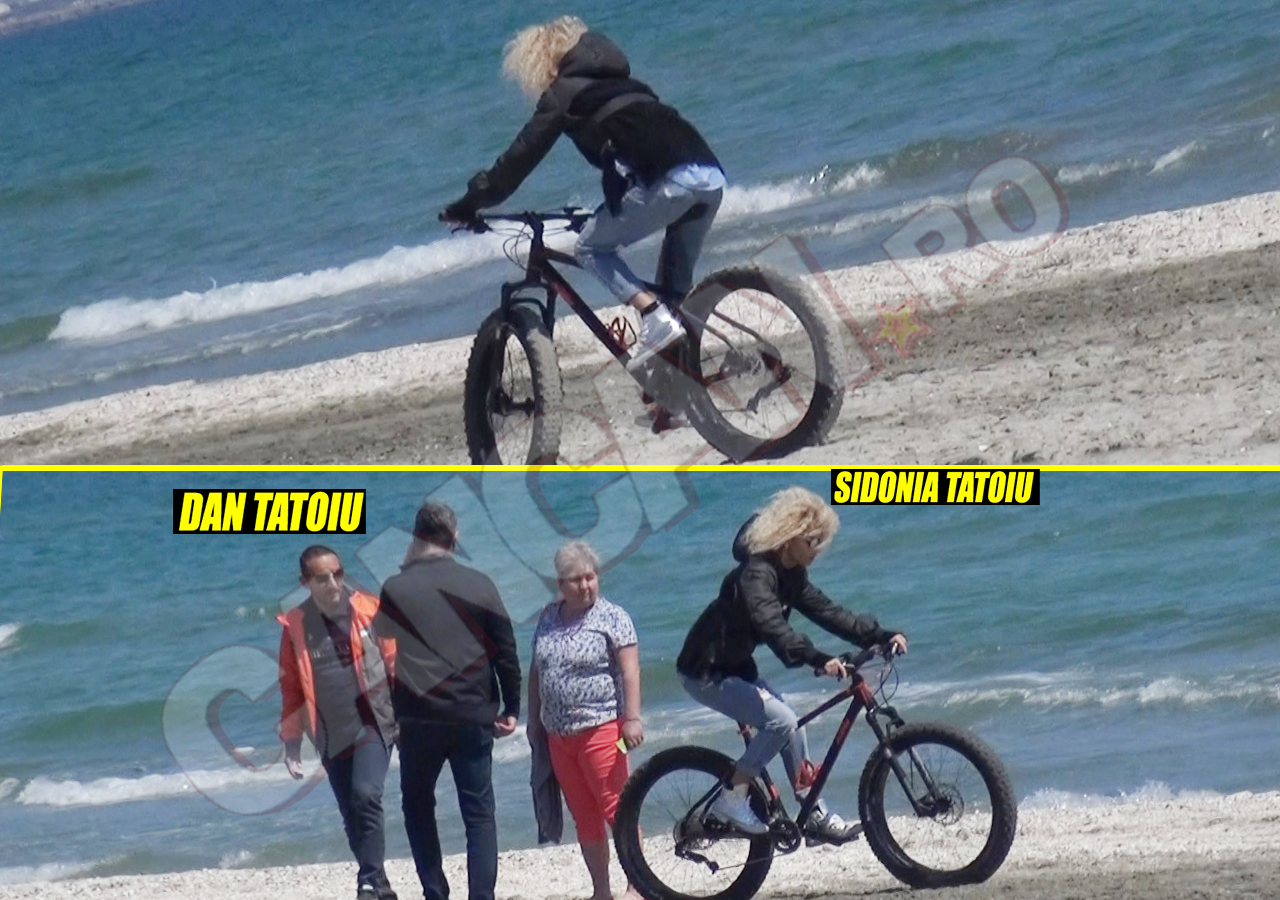Sidonia Tatoiu s-a plimbat cât s-a plimbat pe plajă cu bicicleta, după care s-a plictisit şi a dat o fugă până în Loft Mamaia