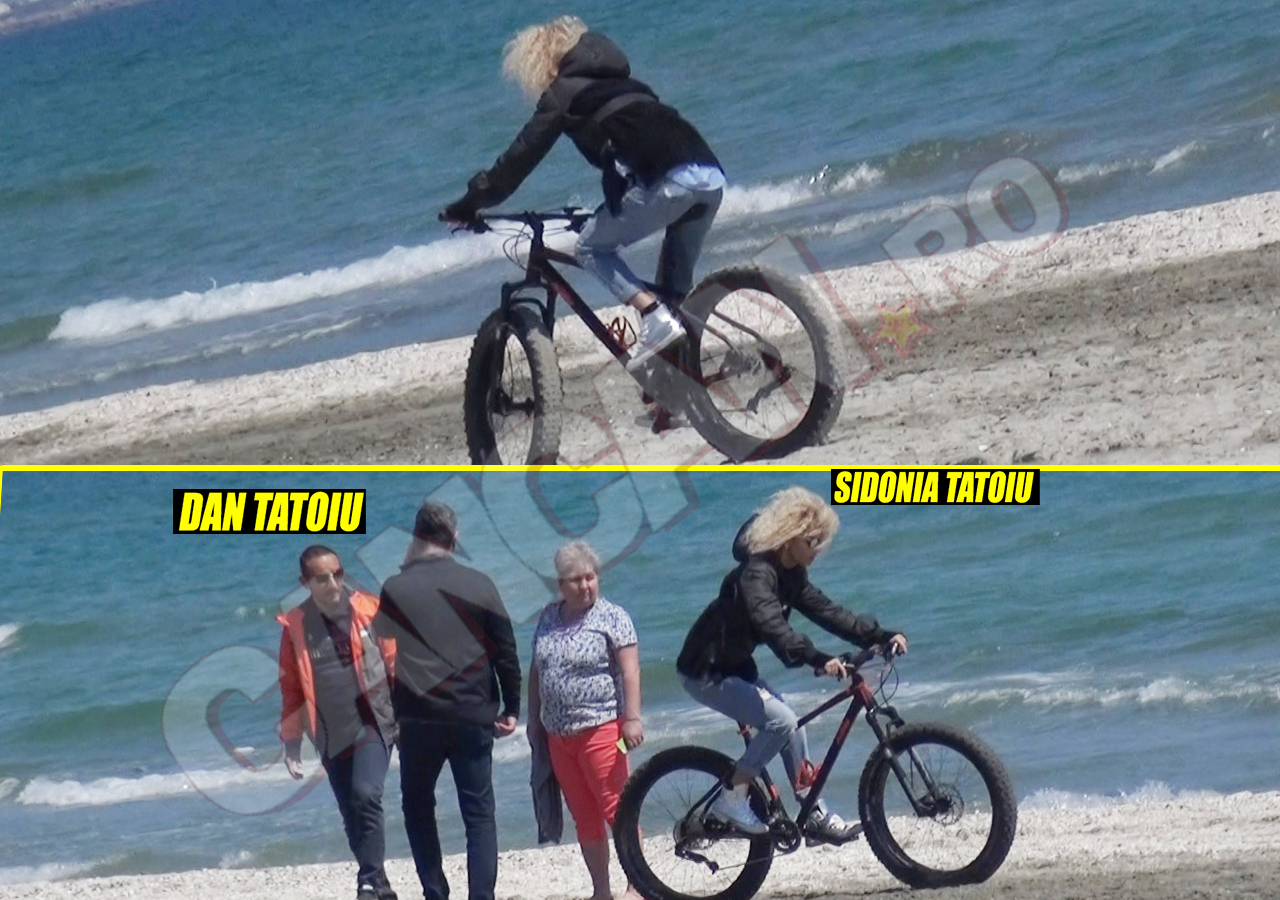 Sidonia Tatoiu s-a plimbat cât s-a plimbat pe plajă cu bicicleta, după care s-a plictisit şi a dat o fugă până în Loft Mamaia