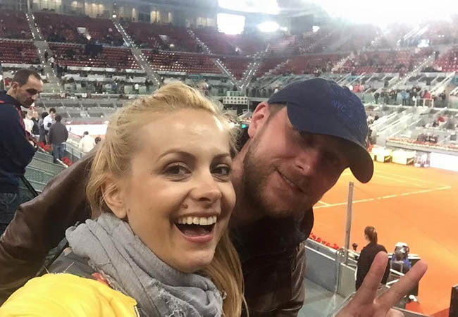 Simona Gherghe a mers cu iubitul ei la un meci de tenis.