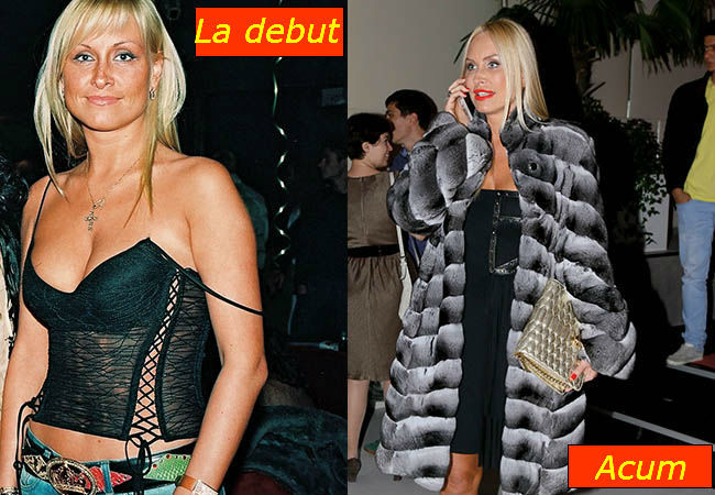 În prima imagine vedeţi cum arăta Vica Blochina la începutul carierei, iar în cea de-a doua cum arată acum.