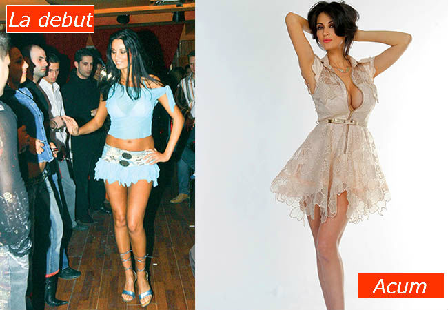 În prima imagine vedeţi cum arăta Nicoleta Luciu la începutul carierei, iar în cea de-a doua cum arată acum.