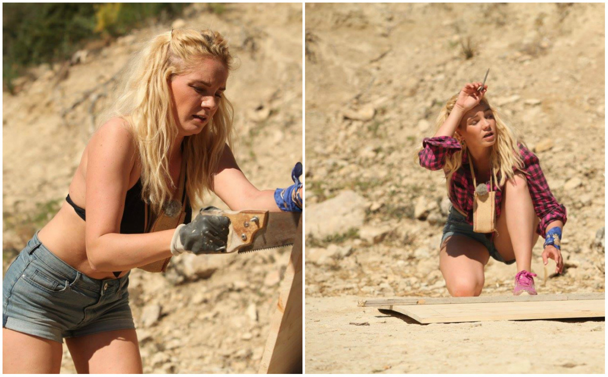 Soţia lui Marcel Toader s-a apucat de treburi serioase la Fermă, iar pentru asta a fost nevoie să se dezbrace la sutien