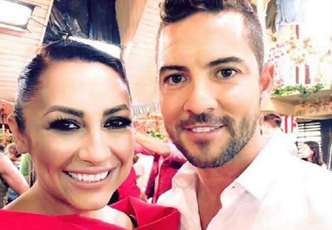 Andra filmează un videoclip cu David Bisbal.