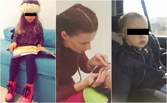 Deşi ar putea sta acasă liniştită, Gabriela îşi împarte cu succes timpul între muncă şi cei doi copii.