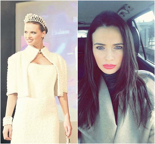 Gabriela a schimbat nuanţa de blond pe şaten şi viaţa mondenă pe viaţa de familie, alături de soţ şi cei doi copii.