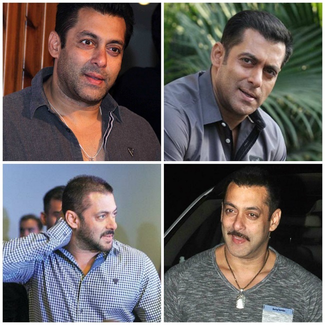 În imagini îl vedeţi pe Salman Khan îmbrăcat în haine gri.