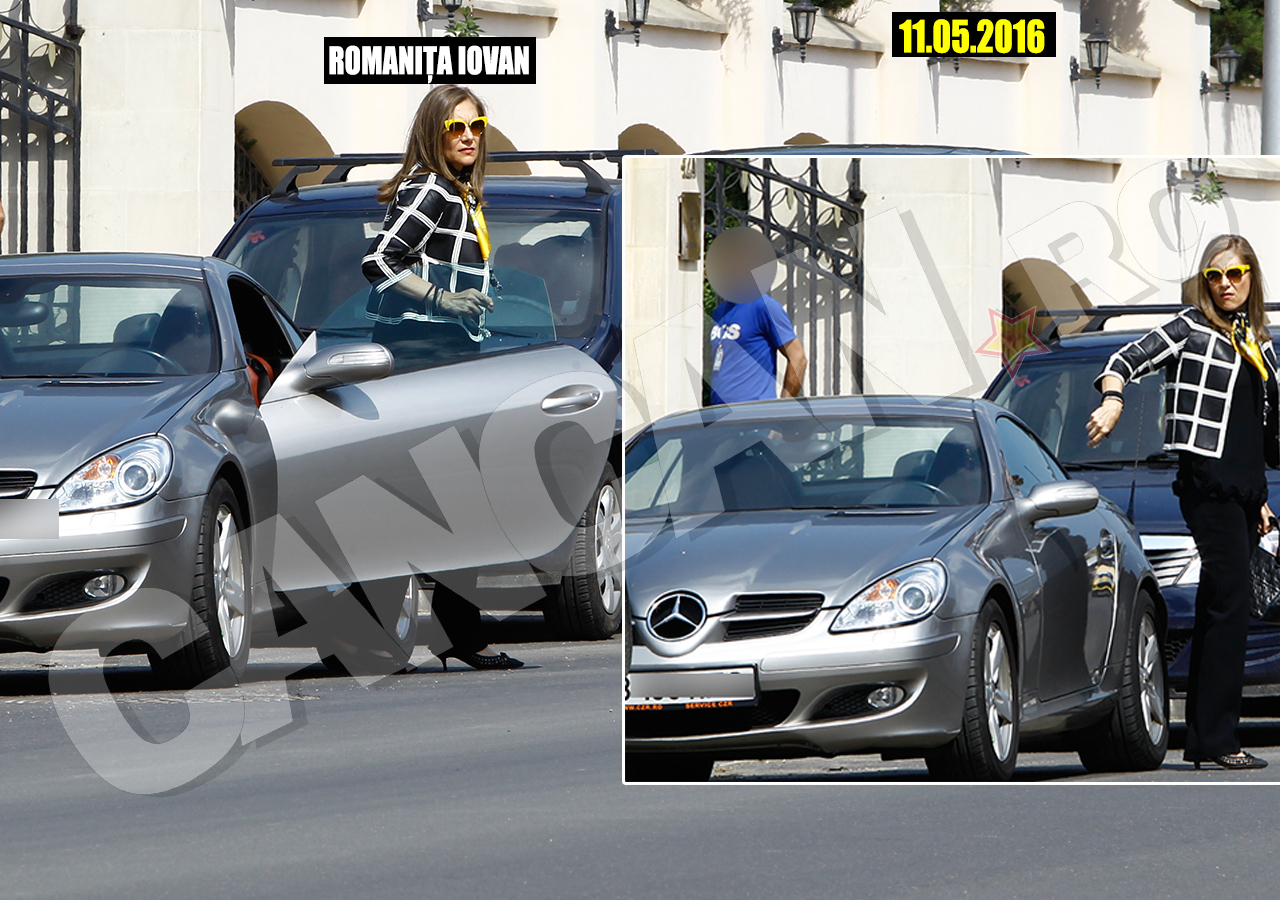 Romaniţa coboară din Mercedes şi se duce sa-l ia pe Albert de la şcoală