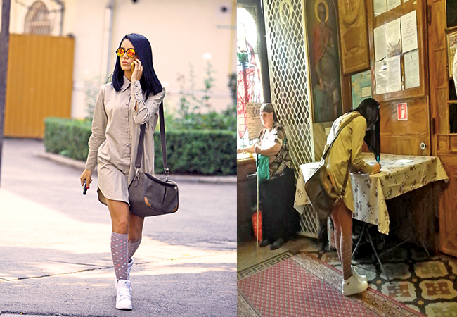 Adelina Pestriţu merge mereu la biserică.