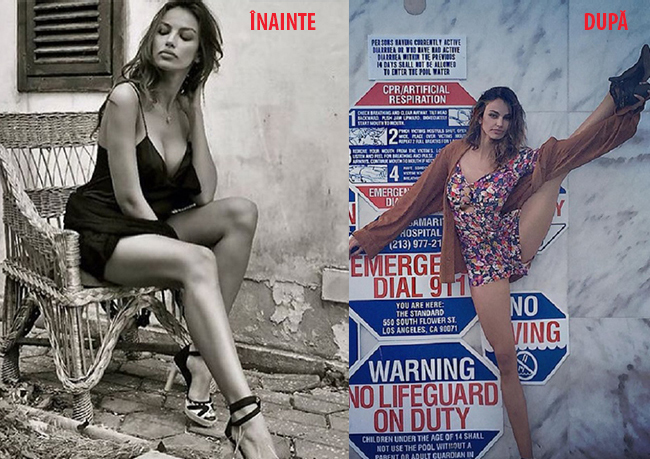 În prima imagine puteţi vedea cum arăta Mădălina Ghenea înainte să se despartă de Philipp, iar în cea de-a doua cum arată acum, după despărţire.