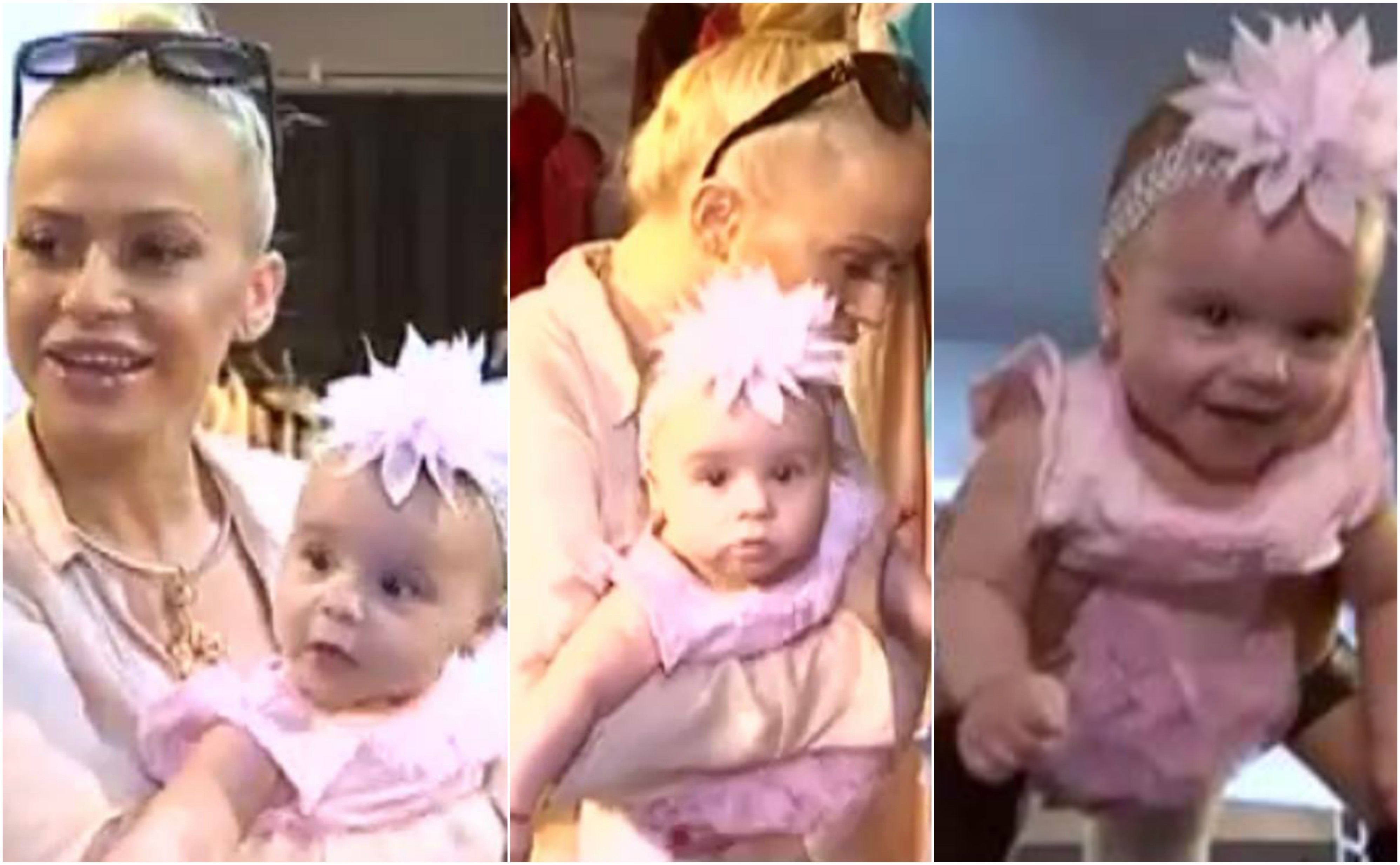 Micuţa Evelin este un copil cuminte, nefăcându-i probleme mamei sale.