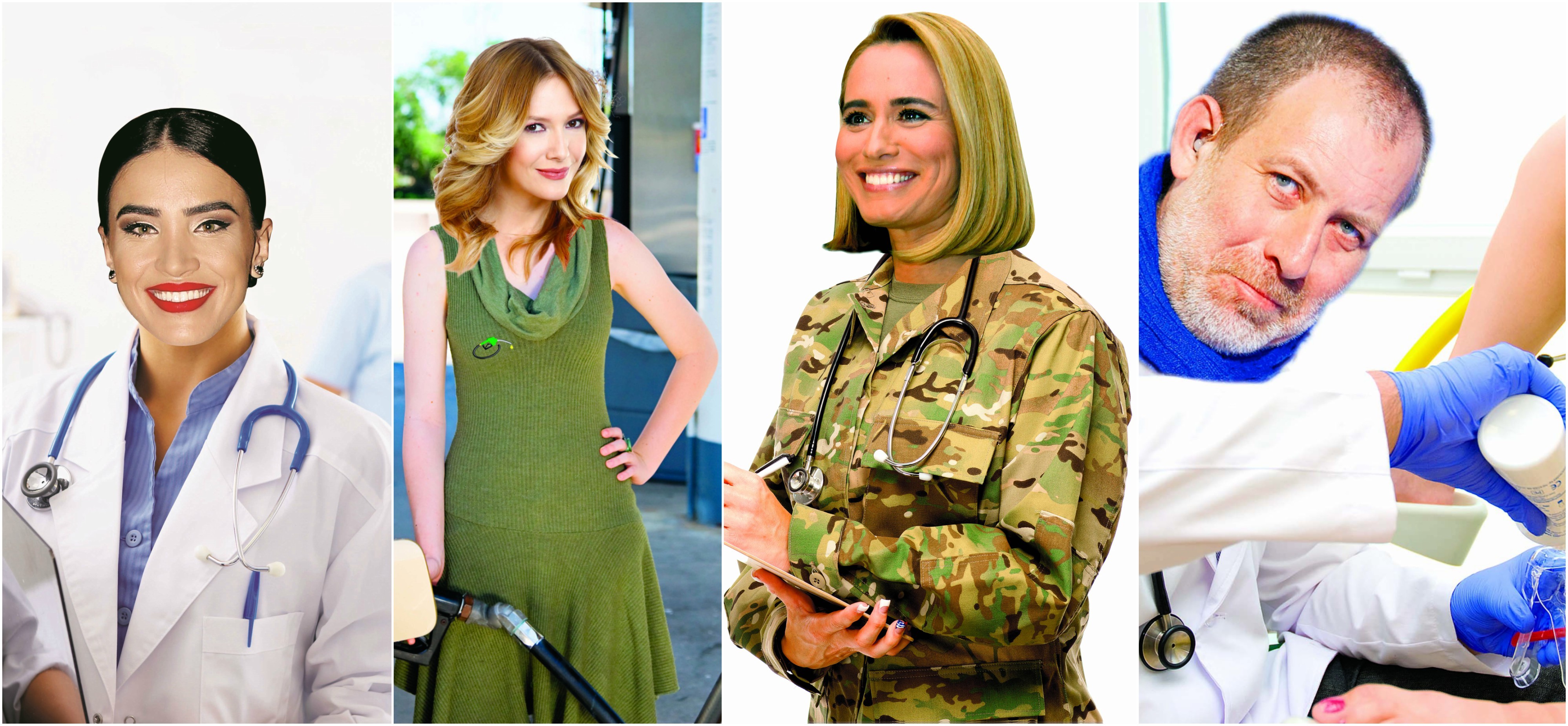 De la halat la uniforma militară. Nici Adelina Pestriţu, Florin Busuioc sau Andreea Esca nu se vedeau în posturile actuale. În schimb, cariera de cântăreaţă a fost de la început una dintre dorinţele ascunse ale Adelei Popescu.