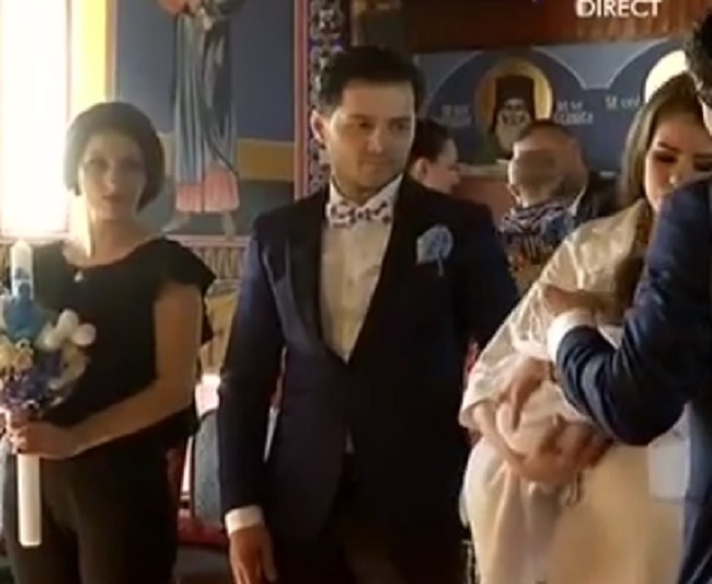 Liviu Vârciu a fost naş de botez pentru copilul unor prieteni.