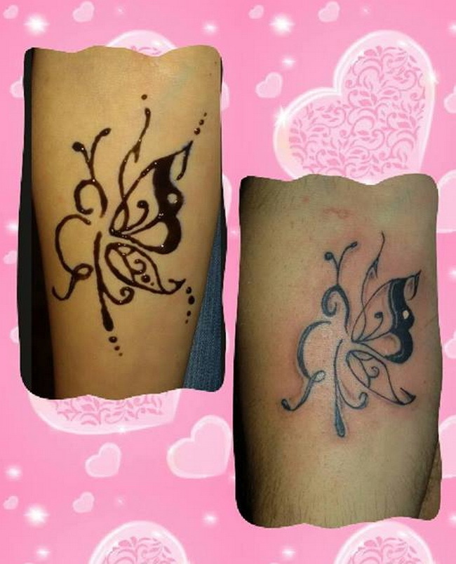 Petru şi Raluca şi-au făcut un tatuaj identic pe antebraţ.