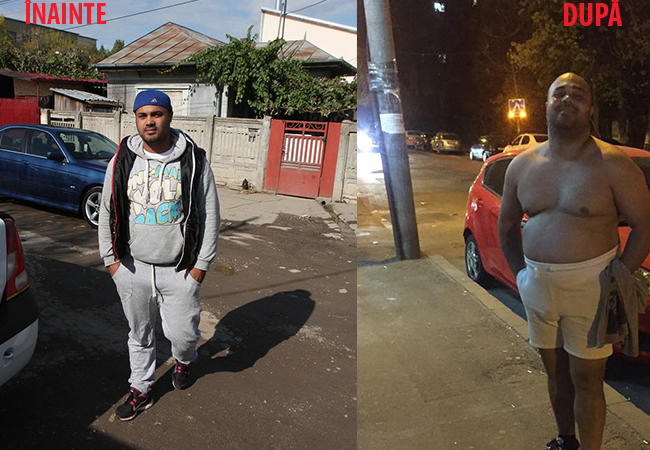 Sorin Ion s-a îngrăşat 25 de kilograme. În prima imagine vedeţi cum arăta în 2015, iar în cea de-a doua cum arată acum.