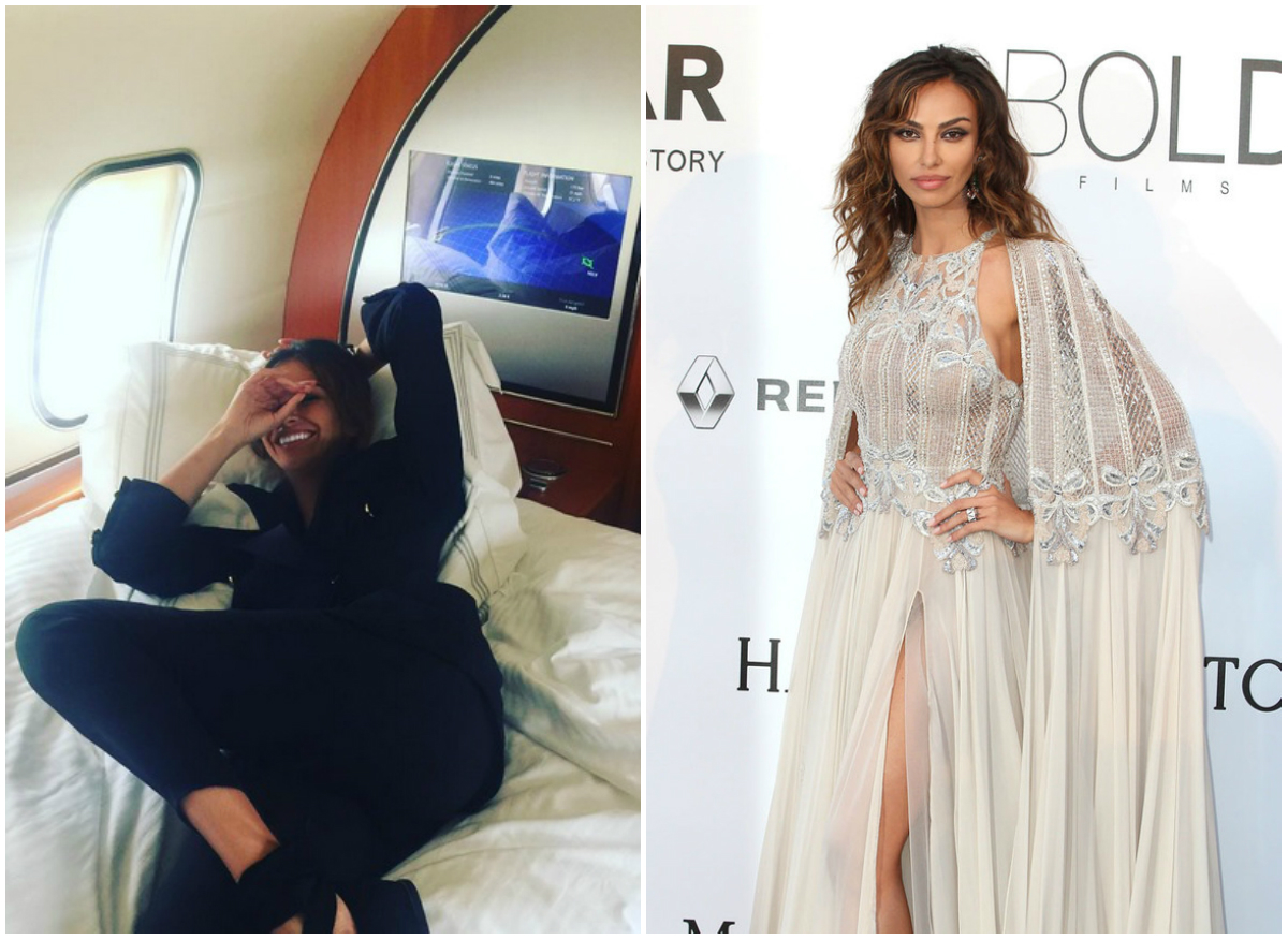 Mădălina Ghenea s-a relaxat într-un avion privat înainte de a ajunge pe Croazetă