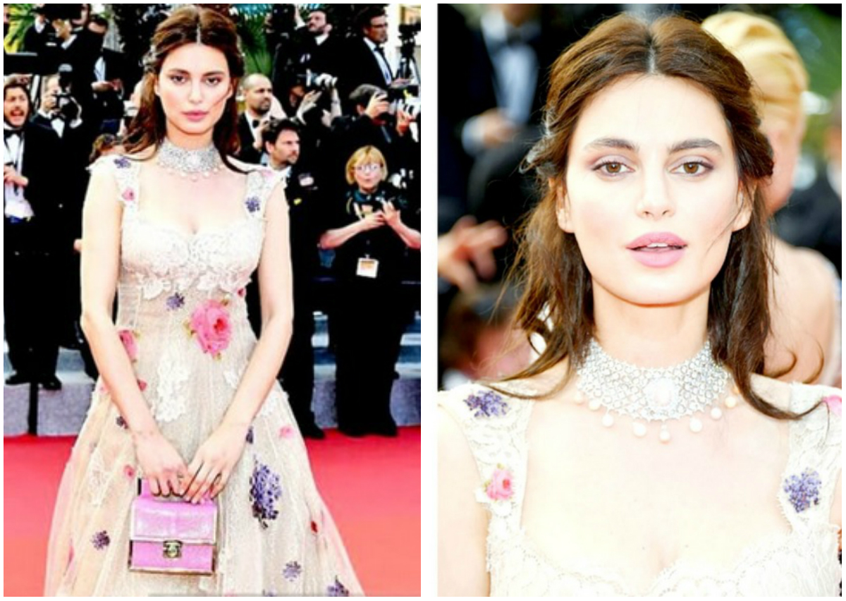 Pentru Catrinel Menghia apariţia de pe covorul roşu de la Cannes a fost prima de când şi-a rupt piciorul