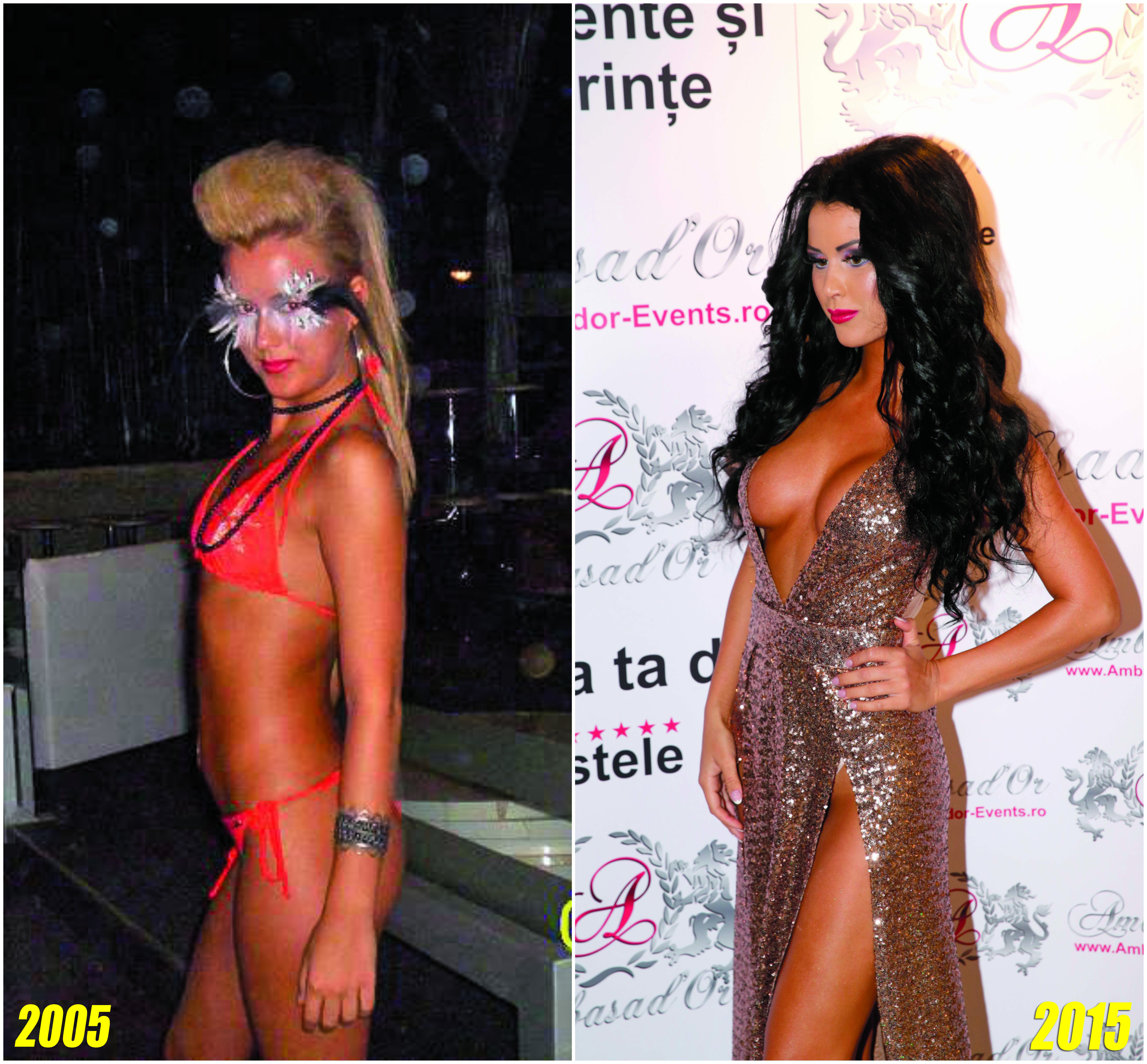 Cruduţa a fost blondă la începuturi, pentru ca în prezent să rămână constant la nuanţe de brunet.