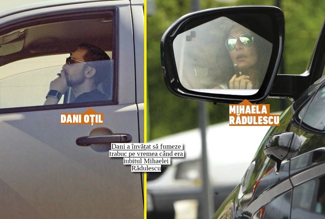 Dani a învăţat de la Mihaela să fumeze trabuc.