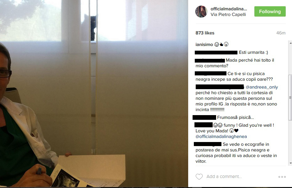 Mădălina Ghenea a stârnit un val de comentarii pe Instagram, după ce a postat această fotografie