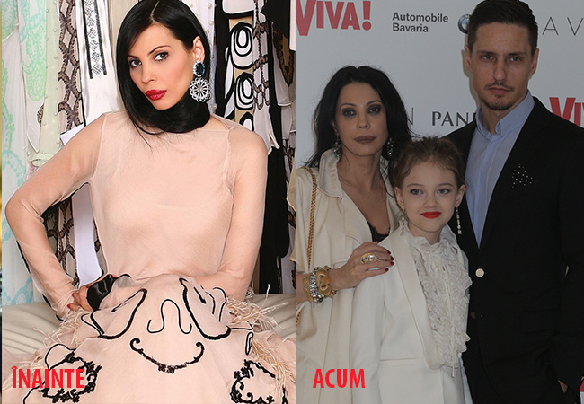 În prima imagine vedeţi cum arăta Ingrid înainte, iar în cea de-a doua cum arată acum.