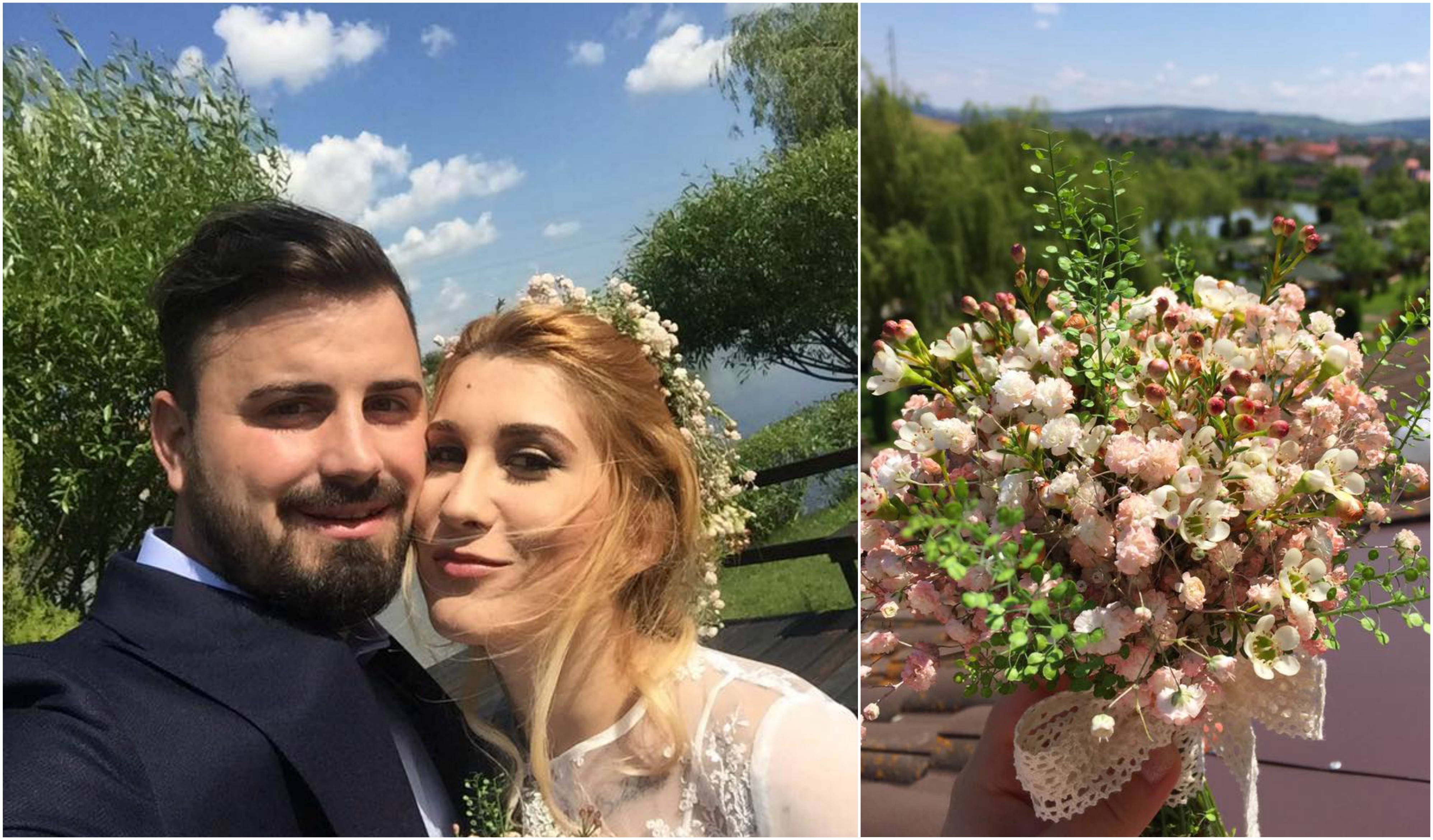 Atât rochia, cât şi buchetul Addei au fost clasice, în stilul care o caracterizează de altfel pe cântăreaţă.