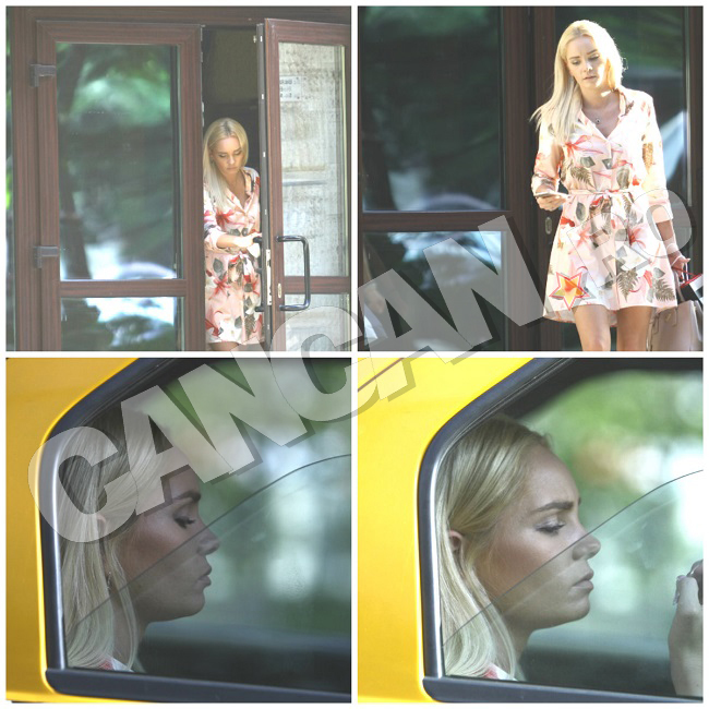 Maria Constantin s-a întâlnit cu o prietenă la o terasă.