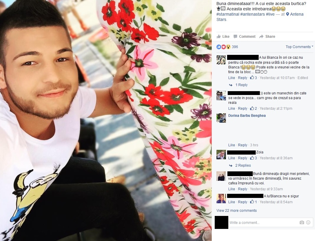 Răzvan Botezatu, unul dintre cei mai buni prieteni ai Biancăi Drăguşanu, a postat în urmă cu câteva ore această imagine pe reţelele sociale