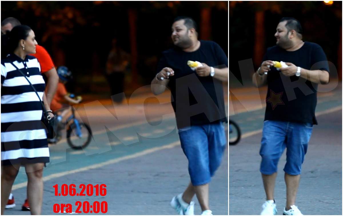 Petrică Tambac s-a plimbat alături de soţia sa printr-un parc din Capitală, în seara de 1 iunie şi pare să se fi bucurat ca un copil de un porumb fiert