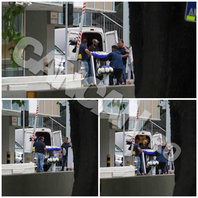 Cristi Borcea i-a trimis flori Valentinei la spital.