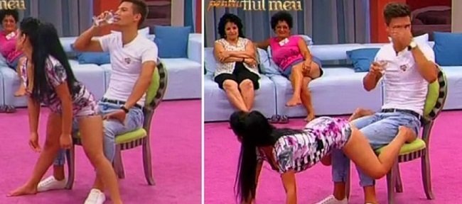 În timpul competiţiei ”Mireasă pentru fiul meu”, Cassandra a încins atmosfera cu dansurile ei.
