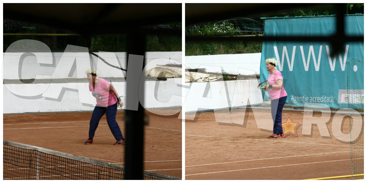 Silvia Dumitrescu joacă tenis în timpul liber pentru a scăpa de kilogramele în plus.