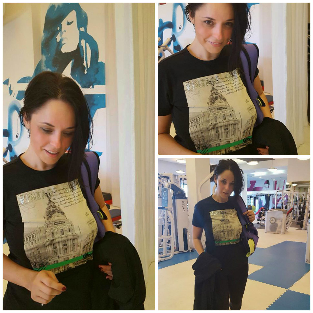 Andreea Marin s-a fotografiat la sală.