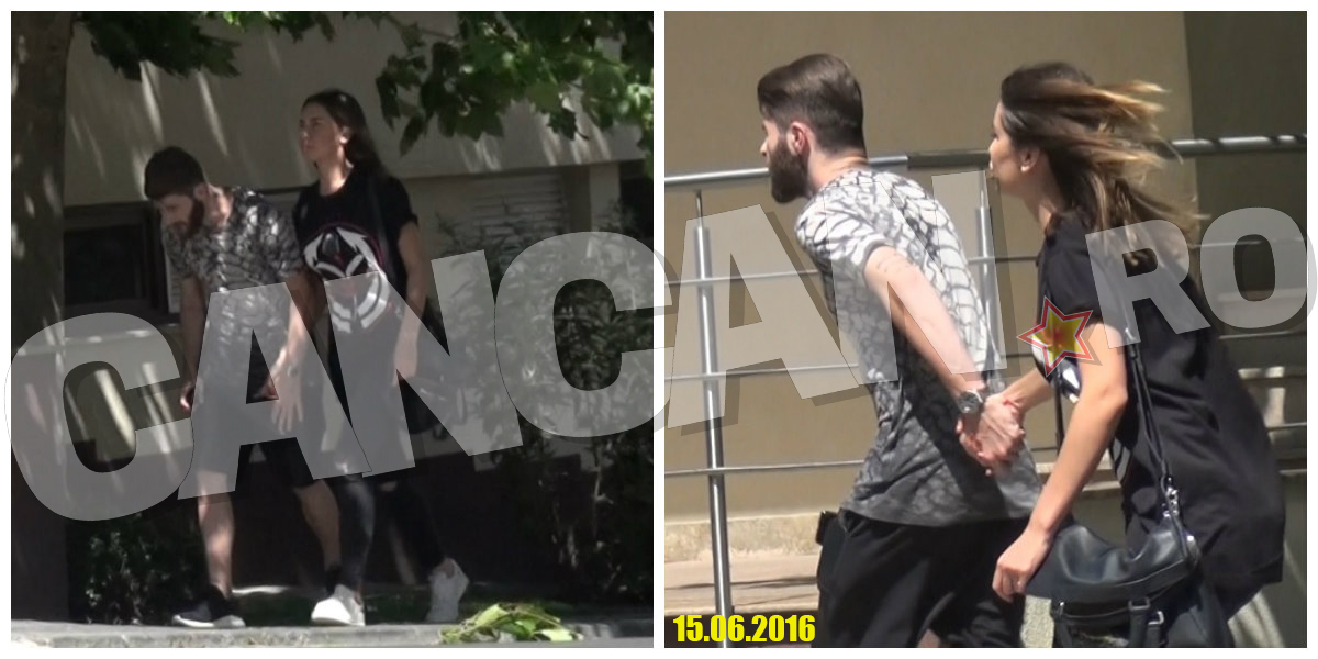 Mihai Răduţ şi iubita lui merg la sală, ţinându-se de mână.