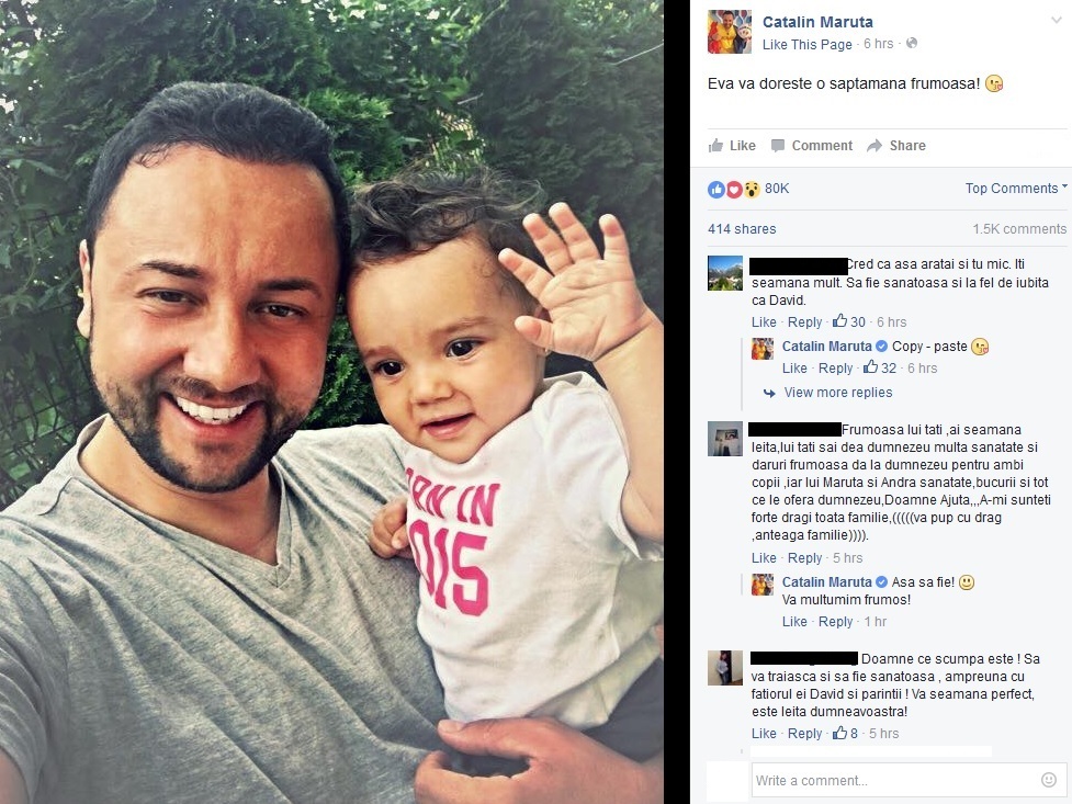 Internauţii au fost rapid „topiţi“ când au văzut această imagine postată de Cătălin Măruţă