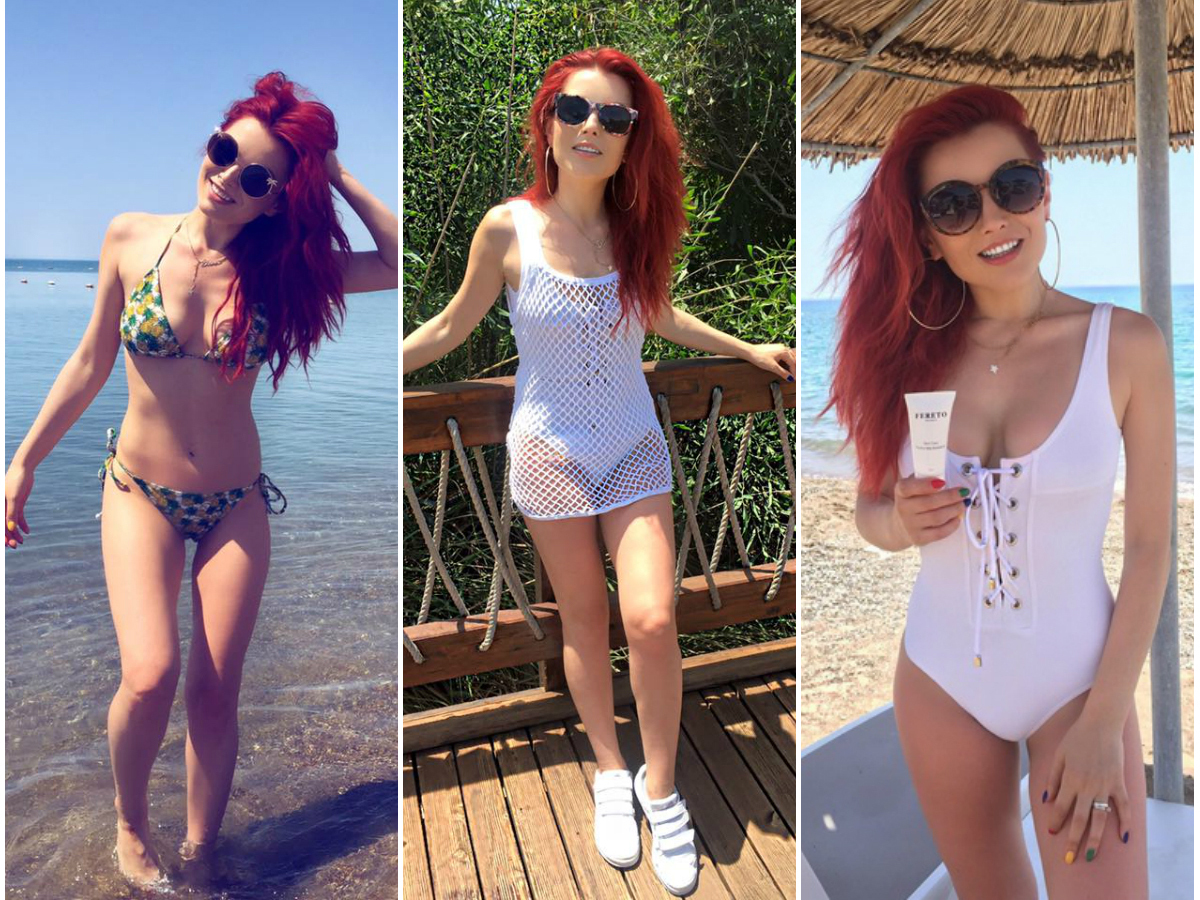 Elena Gheorghe a deschis oficial sezonul estival, după ce a defilat în mai multe costume de baie