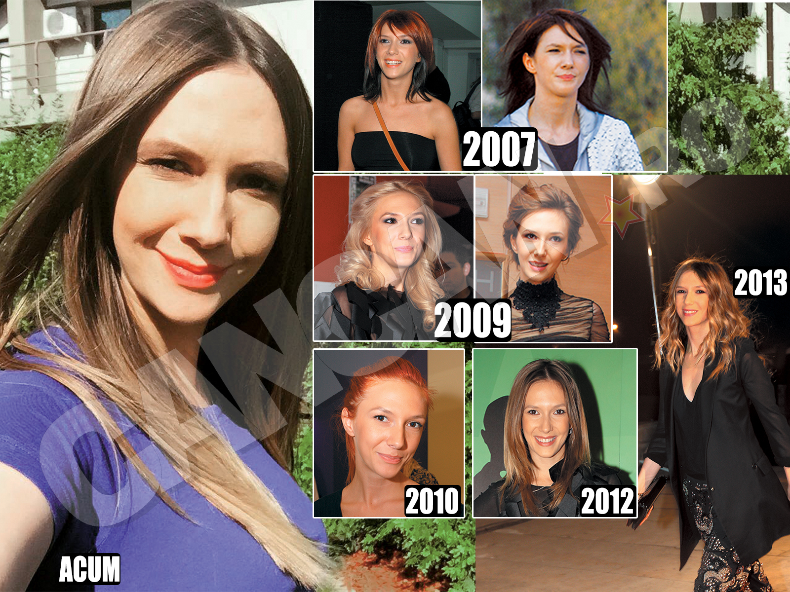 Uneori, Adela Popescu a mai dat-o şi în bară cu schimbările de look pe care şi le-a făcut.
