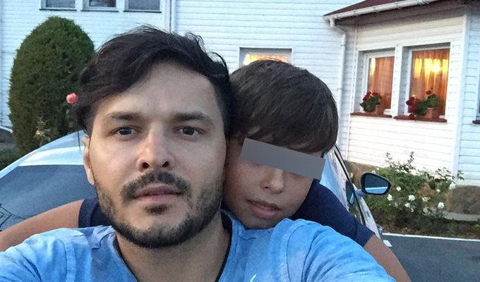 Vârciu s-a pozat cu acest băiat.