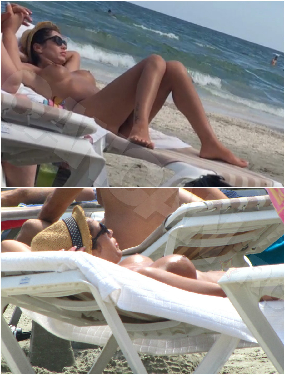 Margherita a profitat din plin de razele de soare pentru a-şi etala silicoanele, pe când Fulgy a dat o fugă până-n Loft